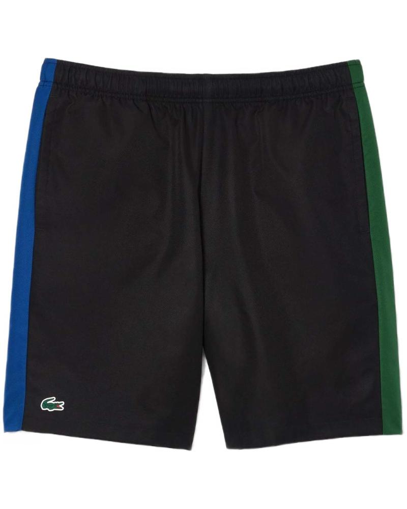 -LACOSTE-PANTALON-CORTO-SHORT-NEGRO -LACOSTE-PANTALON-CORTO-SHORT-NEGRO