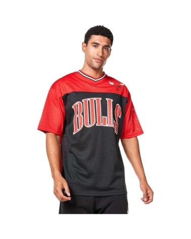 NEW ERA ARCH GRAPHIC BULLS BLACK T-SHIRT NEGRO