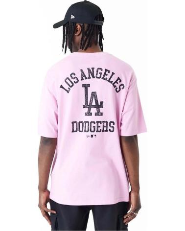 -NEW-ERA-CAMISETA NEW ERA MLB WORDMARK LOS ANGELES DODGERS ROSA-ROSA