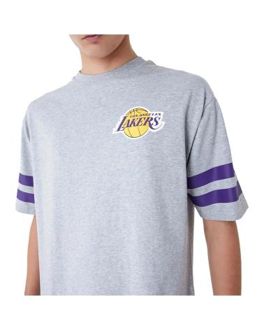 NEW ERA NBA LOS ANGELES LAKERS GREY T-SHIRT FOR MEN GRIS