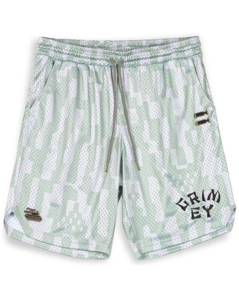 GRIMEY BERMUDAS DEPORTIVAS LUCKY DRAGON BLANCAS Y AZULES BLANCO