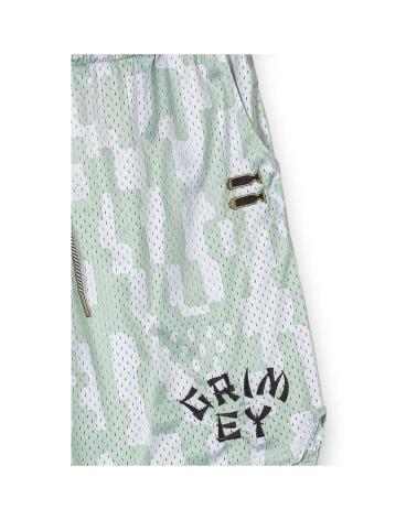 GRIMEY BERMUDAS DEPORTIVAS LUCKY DRAGON BLANCAS Y AZULES BLANCO