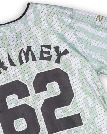 GRIMEY CHEMISE DE BASEBALL LUCKY DRAGON BLANCHE BLANCO
