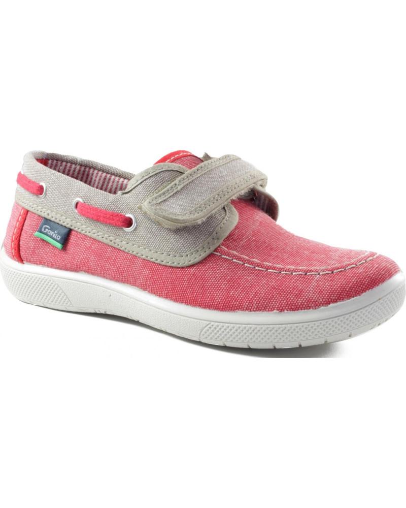Nauticos de Niño GORILA CANVAS MIAMI CERRADO NINO ROJO