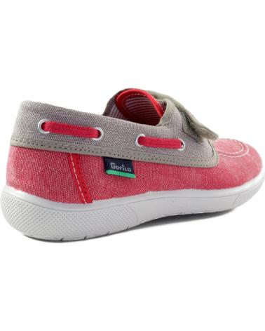 Nauticos de Niño GORILA CANVAS MIAMI CERRADO NINO ROJO
