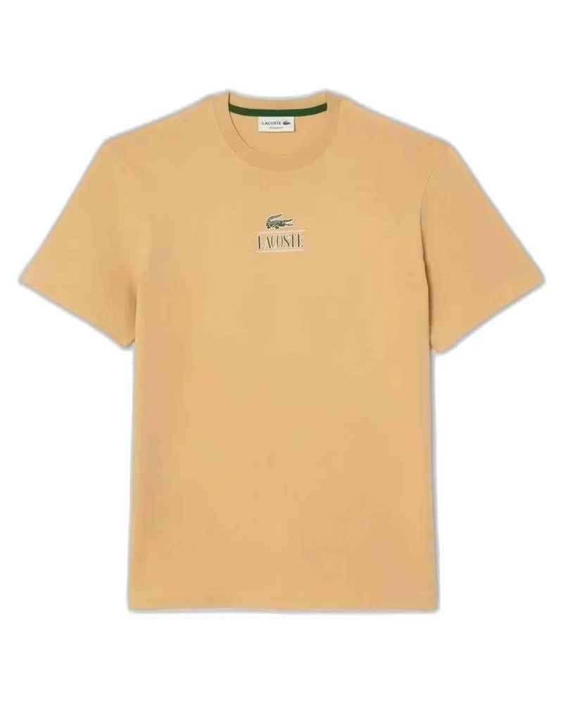 LACOSTE T-SHIRT POUR HOMME BEIGE