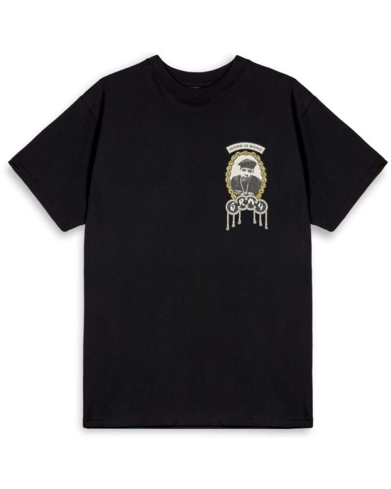 GRIMEY REGULAR TEE T-SHIRT SCHWARZ MIT FRONTPRINT NEGRO