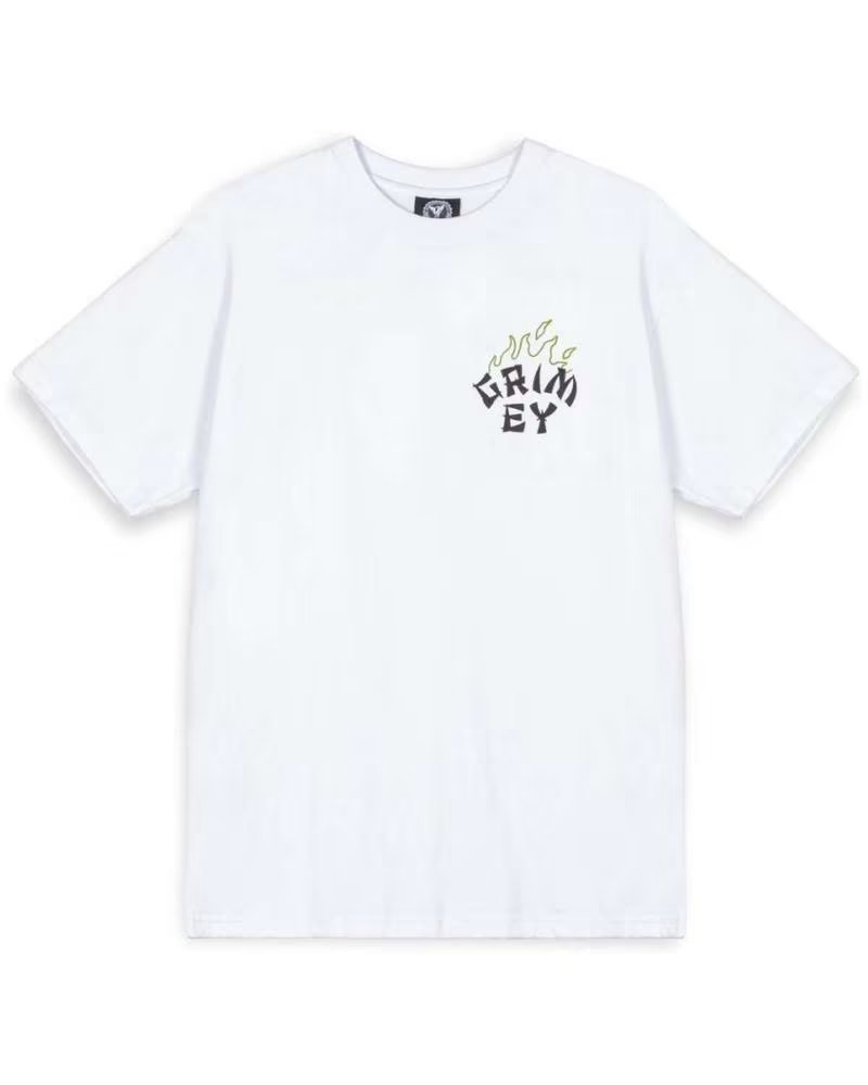 GRIMEY T-SHIRT REGULAR TEE BLANC BLANCO