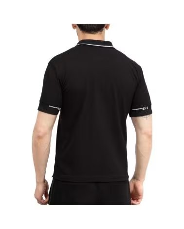 EMPORIO ARMANI SCHWARZES POLOHEMD FÜR HERREN NEGRO