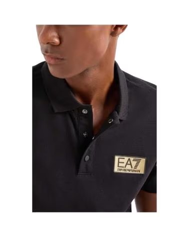 EMPORIO ARMANI POLO MASCULINA PRETA EA7 NEGRO