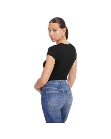 GUESS CAMISETA GLOSSY LOGO NEGRO