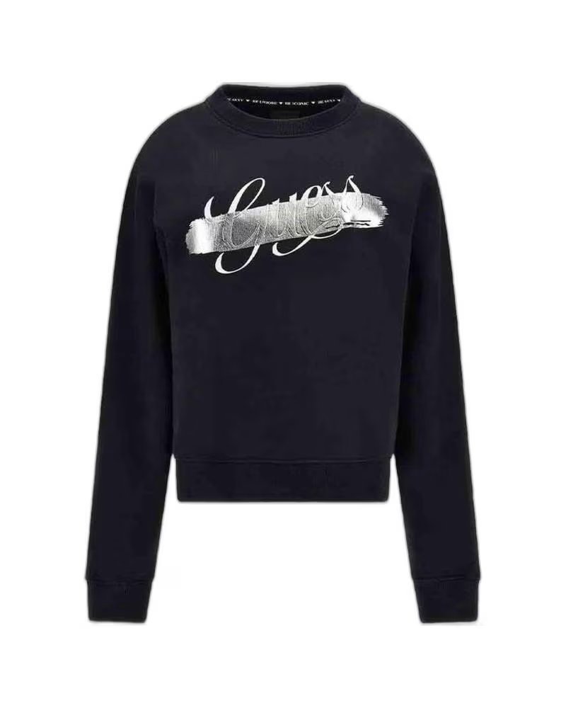 GUESS FELPA CON LOGO DA DONNA NEGRO