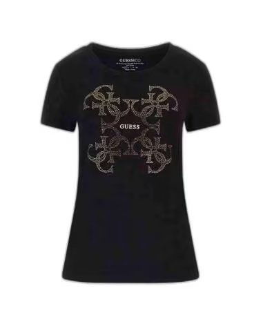 GUESS CAMISETA T-SHIRT PARA MUJER NEGRO