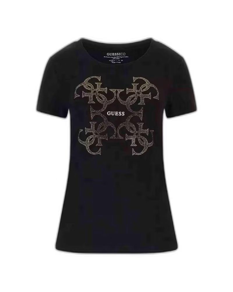 GUESS CAMISETA T-SHIRT PARA MUJER NEGRO