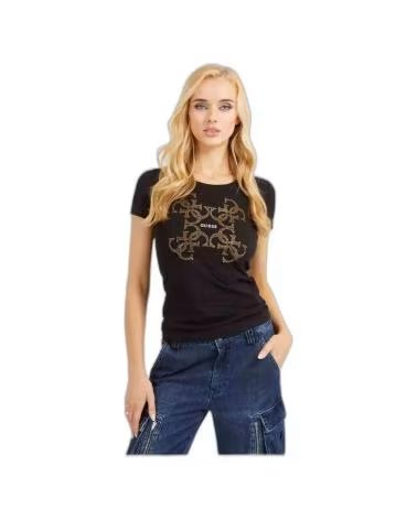 GUESS CAMISETA T-SHIRT PARA MUJER NEGRO