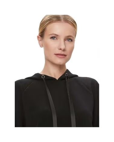 GUESS SUDADERA SWEATSHIRT CON CAPUCHA NEGRO
