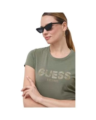 GUESS T-SHIRT BOLD LOGO TEE VERDE FEMININA