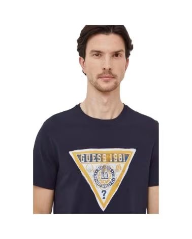 GUESS CAMISETA TRIANGLE PRINT HOMBRE NEGRO
