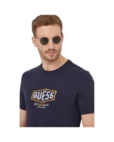 GUESS CAMISETA BOX CRAC AZUL