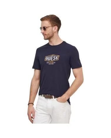 GUESS CAMISETA BOX CRAC AZUL