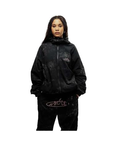 CHAQUETA DEPORTIVA GRIMEY TRACK JACKET NEGRA CON CAPUCHA NEGRO