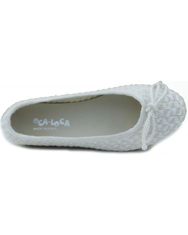 Bailarinas per Bambina OCA LOCA SHOES OCA LOCA NINA RAFIA BLANCO