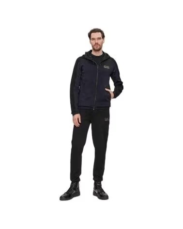 EMPORIO ARMANI SWEATSHIRT À CAPUCHE NEGRO