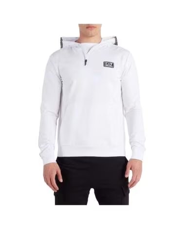 EMPORIO ARMANI SWEAT-SHIRT À CAPUCHE POUR HOMME BLANCO