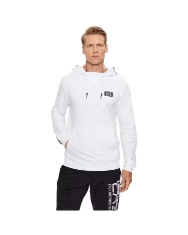 EMPORIO ARMANI SWEAT-SHIRT À CAPUCHE POUR HOMME BLANCO