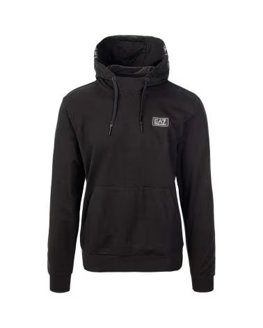 EMPORIO ARMANI HERREN KAPUZENPULLOVER SWEATSHIRT SCHWARZ NEGRO