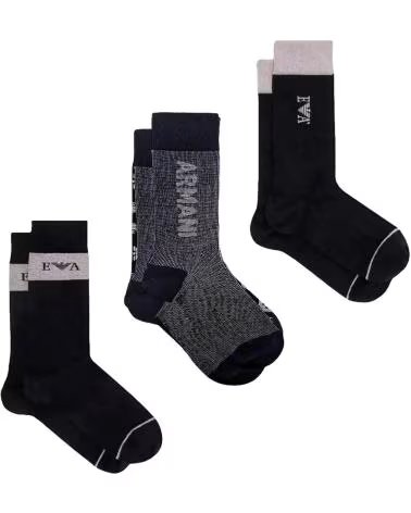 EMPORIO ARMANI CALCETINES SOCKS EN COLOR PARA UNISEX NEGRO