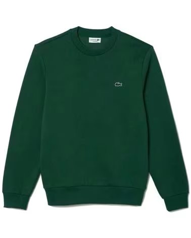 LACOSTE FELPA VERDE DA UOMO
