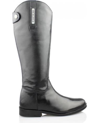 Botas de Niña OCA LOCA SHOES OCA LOCA BOTA CABALLERIZA PIEL NEGRO