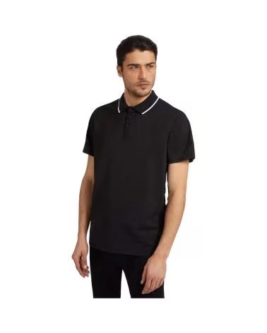 GUESS POLO PAUL PIQUE TAPE NEGRO