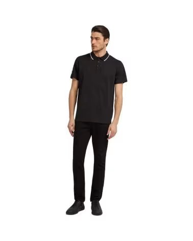 GUESS POLO PAUL PIQUE TAPE NEGRO