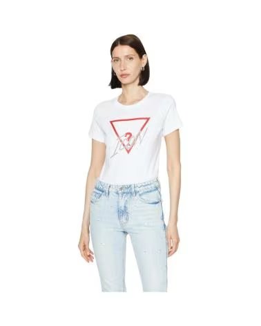 GUESS CAMISETA ICON PARA MUJER BLANCO