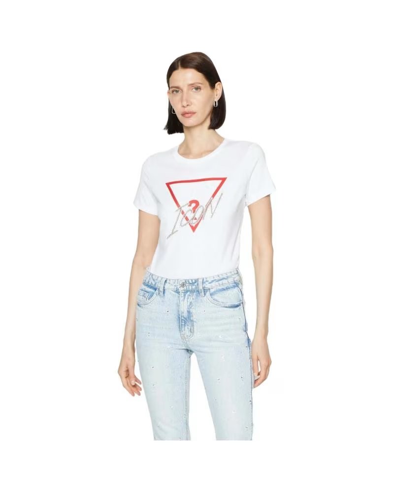 GUESS CAMISETA ICON PARA MUJER BLANCO