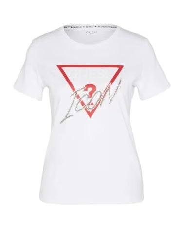 GUESS CAMISETA ICON PARA MUJER BLANCO