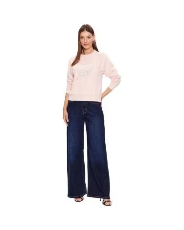 GUESS SWEAT-SHIRT ICON ROSE FEMME ROSA