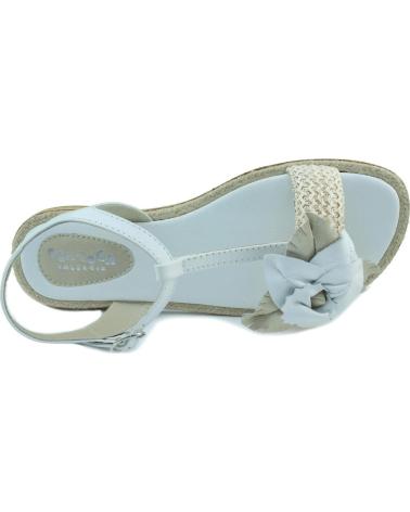 Sandali per Bambina OCA LOCA SHOES OCA LOCA SANDALIA ANTE RAFIA BLANCO