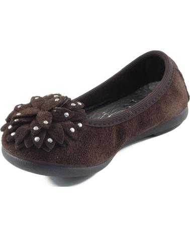 Ballerines pour Fille VUL-LADI VULLADI BAILARINA CHICA COMODA CON GOMA MARRON