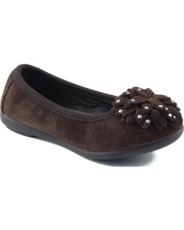 Ballerines pour Fille VUL-LADI VULLADI BAILARINA CHICA COMODA CON GOMA MARRON