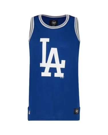 47 BRAND ÄRMELLOSES BASKETBALLTRIKOT BLAU MIT LA-LOGO AZUL