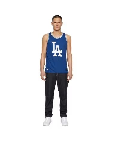 47 BRAND ÄRMELLOSES BASKETBALLTRIKOT BLAU MIT LA-LOGO AZUL
