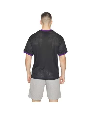 NEW ERA T-SHIRT NBA LAKERS TEAM LOGO MESH NOIR NEGRO