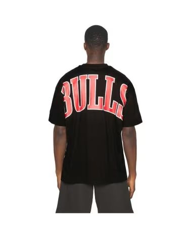 CAMISETA NEW ERA NBA CHICAGO BULLS LOGO TEE PRETA NEGRO