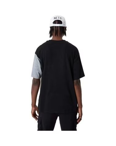 NEW ERA CAMISETA NBA CUT AND SEW TEE EN COLOR PARA HOMBRE NEGRO