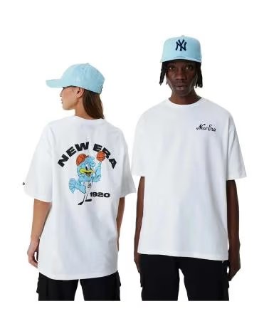 T-SHIRT NEW ERA CHARACTER GRAPHIC TEE BIANCO BLANCO