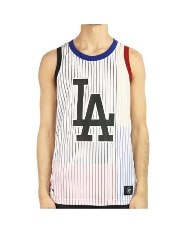 47 BRAND DÉBARDEUR WHITE WASH LA DODGERS RAYURES MULTICOLORES BLANCO