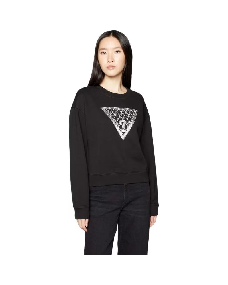 GUESS FELPA CRYSTAL MESS NEGRO